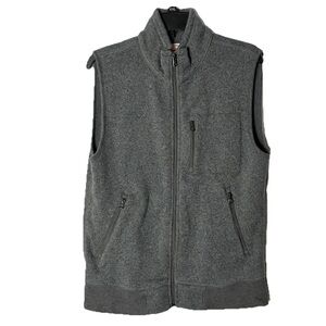 J. Crew Grey Summit Fleece Vest Men’s S Athleisure Winter Fall Layering Golf